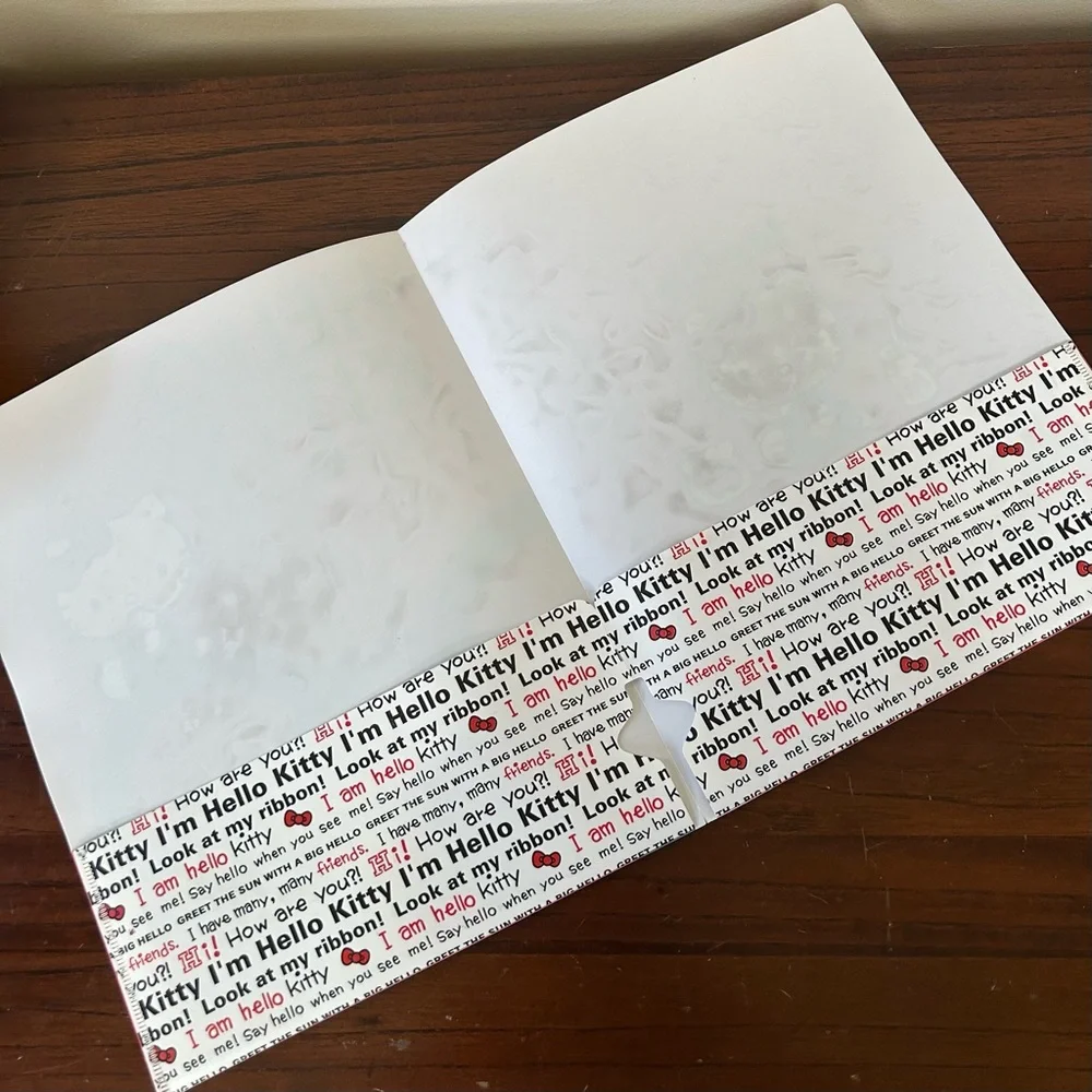 4/$15 One Hello Kitty Red Folder portfolio